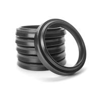 Junta del anillo de sellado del vástago del pistón del eje de caucho de nitrilo del sello hidráulico Radial de prevención de polvo tipo NBR LBH(11.2x19.2x6(10pcs))