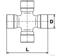 Junta del eje de transmisión Junta universal J2922013 HERTH+BUSS JAKOPARTS