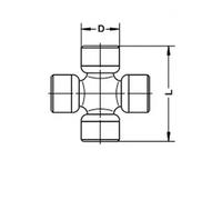 Junta del eje de transmisión Junta universal U 024 SPIDAN para MITSUBISHI FIAT