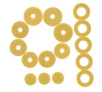 Junta del Orificio Flauta de Fieltro Beige, 1 Juego | Almohadillas para Flauta de Agujero Abierto, 16 Agujeros, Resistentes Deformación, Ajuste Preciso