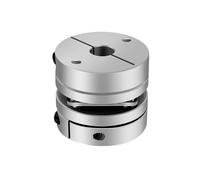 Junta elástica de acoplamiento de diafragma simple D82L68 de aleación de aluminio, codificador de motor de tornillo de bola D82 mm L68 mm(24X24)