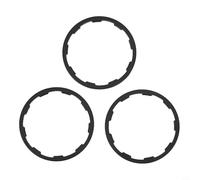 Junta espaciadora de casete de bicicleta de aleación de aluminio para ajuste de cuerpo Freehub de 1 mm, 1,5 mm, 2 mm, kit de arandela de cubo de bicicleta de montaña negra (1 mm + 1,5 mm + 2 mm)