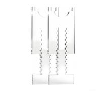 Junta espaciadora de pared, paquete de 2 tapones acrílicos ajustables para muebles, creador de huecos antideslizante que evita deslizamientos y arañazos en la pared, PVC transparente para protección