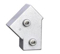 Junta fija de conector de tubo cuadrado de, 30x30 45degree 3ways | Junta fija, accesorios de tubería para rieles de cercas y construcción de estantes industriales, fácil de instalar