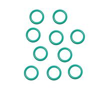 Junta giratoria 10 piezas de junta tórica de caucho de flúor FKM verde, CS 1 mm OD 4-32 mm junta tórica junta de sellado de aceite resistente al sellado(OD 4mm)