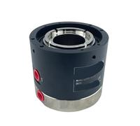 Junta giratoria de anillo deslizante, rotación alta velocidad 360 grados, conector colector aire precisión, integrado 246 a 12 vías(2 in 2 out G3/8-inside 50 outside 119)