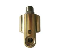 Junta giratoria HD10 DN10 de 3/8 pulgadas, junta giratoria de 360 grados, acoplamiento giratorio de agua, aire y aceite, conector universal de pulverización, unión giratoria de latón(Left Thread)