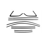 Junta Goma Burlete Puerta Coche Para 2013-2020 A3 Hatchback Titanio Negro Ventana Exterior Coche Embellecedor Burletes Sello Adhesivo Tira Cubierta Cinta Junta