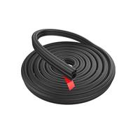 Junta Goma Burlete Puerta Coche Sellos Puerta Coche Burletes Doble Capa Protección Insonorizada Tira Sellado Goma Impermeable Para Capó Maletero(Large 25m)