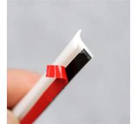 Junta Goma Burlete Tira Sellado Burlete De Goma Para Coche Borde De | Sellado tipo T para parachoques delantero y trasero, labio, faros, faldones laterales y guardabarros.(5Mx8x10mm)