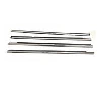 junta goma parabrisas delantero Goma Vidrio Para Ventana Exterior Negra O Cromada 4 Uds. Para Lancer CY CX Burlete Para Fortis Evo Cz 5727A005(Chrome out 4)