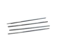 Junta Goma Puerta 4 Burletes Ventanilla Coche Burlete Para Puerta Lateral Moldura Sellado Para Mitsubishi Para Outlander 2013-2018 2017 2016 2015 2014 Tira Sellado(Cromo)
