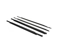 Junta Goma Puerta 4 Burletes Ventanilla Coche Burlete Para Puerta Lateral Moldura Sellado Para Mitsubishi Para Outlander 2013-2018 2017 2016 2015 2014 Tira Sellado(Negro)