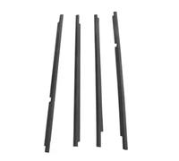 Junta Goma Puerta 4 Piezas De Burletes De Moldura Exterior 5 Puertas En Negro O Cromo Para Civic 1991 1992 1993 1994 1995 EG9 Ventana Vidrio 72950-SR4-003(Negro)