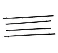 Junta Goma Puerta Coche Juego De 4 Burletes Para Ventanas De Coche Para Toyota Para Corolla AE-100 1997 Moldura De Burlete Para Ventana De Coche Accesorios coche(Negro)