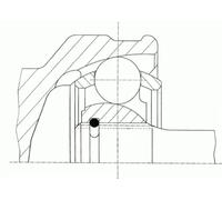 Junta homocinética a bolas 23981 SPIDAN para VW SEAT