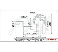 Junta homocinética DP2110.10.1084 Drve+ para ALFA ROMEO FIAT