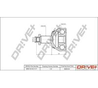 Junta homocinética DP2110.10.1117 Drve+ para SEAT SKODA AUDI VW