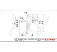 Junta homocinética DP2110.10.1127 Drve+ para AUDI VW