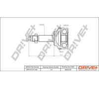Junta homocinética DP2110.10.1145 Drve+ para PEUGEOT CITROËN RENAULT OPEL