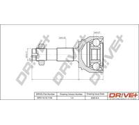 Junta homocinética DP2110.10.1154 Drve+ para FIAT PEUGEOT CITROËN