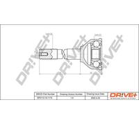 Junta homocinética DP2110.10.1173 Drve+ para ALFA ROMEO FIAT CITROËN PEUGEOT