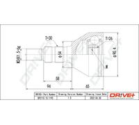 Junta homocinética DP2110.10.1192 Drve+ para SAAB OPEL FIAT CADILLAC
