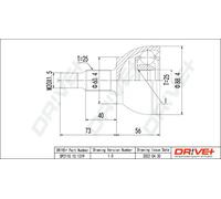 Junta homocinética DP2110.10.1319 Drve+ para MERCEDES-BENZ CLASE A
