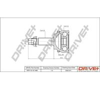Junta homocinética DP2110.10.1466 Drve+ para TOYOTA COROLLA COROLLA Sedán