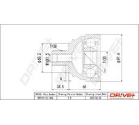 Junta homocinética DP2110.10.1496 Drve+ para VW TRANSPORTER T4 Autobús