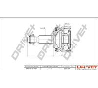 Junta homocinética DP2110.10.1501 Drve+ para VW TRANSPORTER T5 Autobús