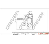 Junta homocinética DP2110.10.1537 Drve+ para VW SEAT SKODA AUDI CUPRA