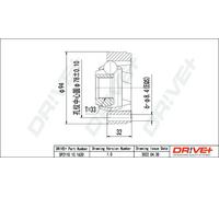 Junta homocinética DP2110.10.1620 Drve+ para SEAT AUDI SKODA VW CUPRA