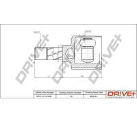 Junta homocinética DP2110.10.1630 Drve+ para FIAT PEUGEOT CITROËN