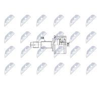 Set Rótulas,Transmisión/Exterior Apto para Opel Mokka 4X4 12 Trasero,L = P / OE
