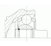 Junta homocinética Junta trípode 305400 LÖBRO para VW AUDI SEAT SKODA