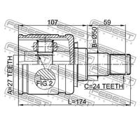 FEBEST 0111-GSV40LH Junta homocinética