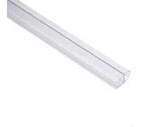 Junta inferior para mampara de ducha | Tira impermeable en forma de D para puerta de vidrio de baño | Junta de separación de PVC transparente de 1 m | Sello de puerta semicircular (8 mm)