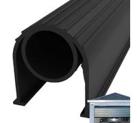 Junta Inferior Para Puerta De Garaje | Tira De Umbral De Goma De 5 Metros | Tope Impermeable Con Extremo En T Para Protección | Evita La Entrada De Polvo, Agua Y Aire Frío | Reemplazo De Goma Duradera