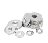 Junta M1.6 M2 M3 M5 M6 M8~ M24 Tornillo ultrafino Arandela plana de mesón engrosada Arandelas Metalicas(M4x16x1 x10pcs)