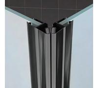 Junta Magnética de Labio de Ducha for Puertas de Ducha, Impermeable, 1 Par de Juntas de Perfil de 90°/180°, Longitud: 1.1 m, Junta De Ducha De 6-11 mm(10mm)