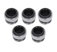Junta Mecánica de Fuelle Goma con Resorte 301-12 para Bomba | 5Piezas 12mm Junta Mecánica de Fuelle de Goma con Resorte 301-12 ID12mm OD25mm H15mm Negro Blanco Plateado