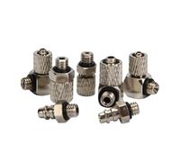 Junta neumática con bloqueo directo de torsión rápida de metal Pagoda M3/M5/M6C conducto de codo roscado mini tráquea(MiCroquiCk-twistpagodastraight-throughBC4-m5C)