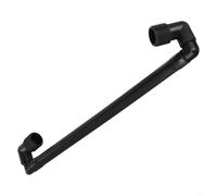 Junta oscilante de riego de jardín con puertos de 1/2 y 3/4 pulgadas, conector de aspersor ajustable, 34 cm de longitud, elevador giratorio negro para sistemas de riego de patio (3/4 pulgadas)