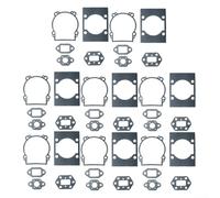 Junta para almohadillas para Zenoah G45L G35 G4K BC4310 3410 desbrozadora compatible con integridad fiable de la cámara de combustión (8 juegos)