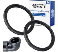 Junta para codo de desagüe, 2 piezas, recambio para 387.282.00.1, compatible con GEBERIT DN90 Kombifix, codo de desagüe Duofix, conexión de toma de WC de pared a toma de 90 mm a presión