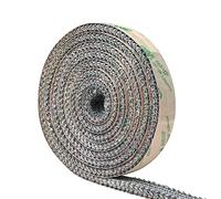 Junta para estufa de leña, junta plana autoadhesiva para estufas y chimeneas, 16 mm de ancho y 6 mm de grosor, cinta de fibra de vidrio resistente a altas temperaturas, longitud 1,8 m