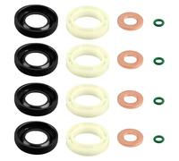 Junta para inyectores 1.6 HDI, Kit de arandela Juntas Inyectores Diesel, 16 PCS O-Ring Kit Anillo Protector, Reparación Junta Inyector Para Focus Ford C-Max Fiesta Fusion C3 C4