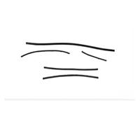 Junta para Maletero Coche 5 Uds Para Sello Goma Capó Diésel Para Pajero 4th 5902A016 V90 6 Kit Petro Para Montero Burlete Para Shogun V80 2007-2020(5 pcs)