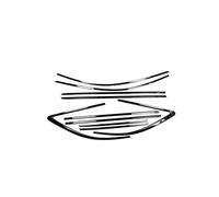 Junta para Maletero Coche Para A4 Para Allroad Wagon Para Avant 2017-2024 Tira Moldura Ventana Exterior Negra Acero Inoxidable Embellecedor Cubierta Lateral Alféizar 10 Uds